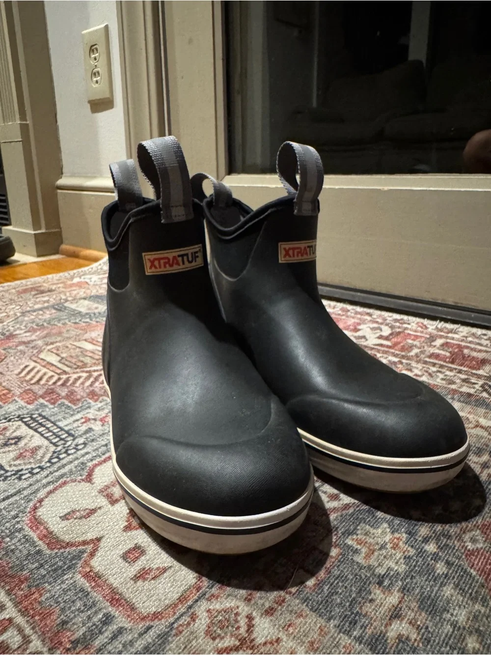 XTRATUF Women's Black Low Ankle Rain Boots
